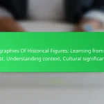 Biographies Of Historical Figures: Learning from the past, Understanding context, Cultural significance