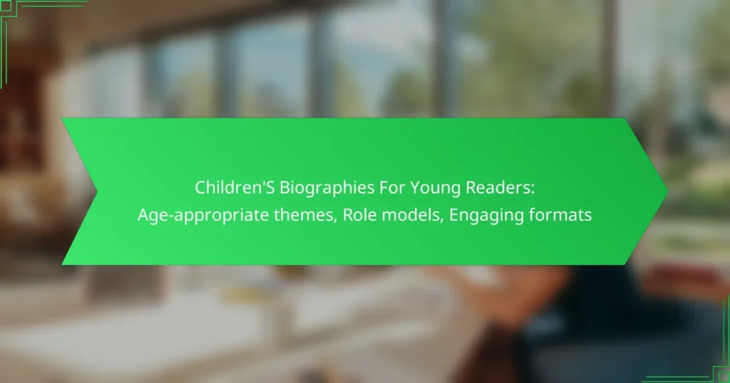 Children’S Biographies For Young Readers: Age-appropriate themes, Role models, Engaging formats