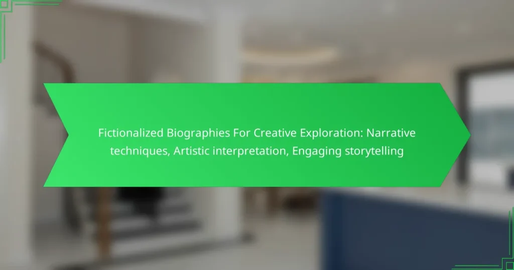 Fictionalized Biographies For Creative Exploration: Narrative techniques, Artistic interpretation, Engaging storytelling