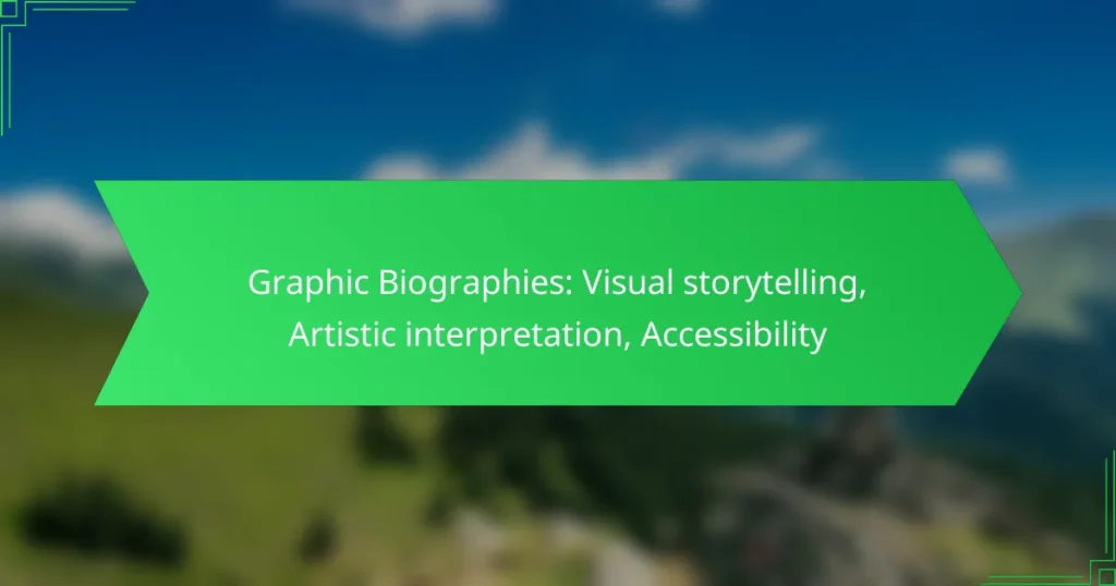 Graphic Biographies: Visual storytelling, Artistic interpretation, Accessibility