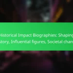 Historical Impact Biographies: Shaping history, Influential figures, Societal change
