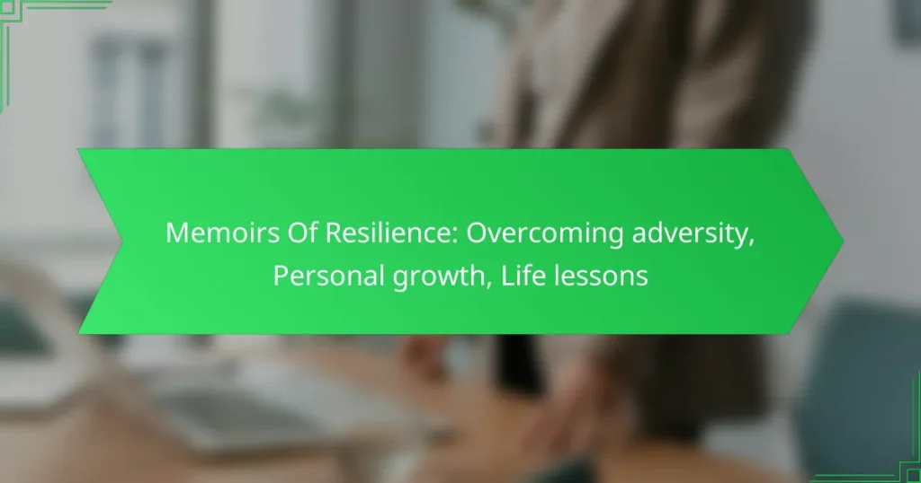 Memoirs Of Resilience: Overcoming adversity, Personal growth, Life lessons
