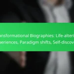 Transformational Biographies: Life-altering experiences, Paradigm shifts, Self-discovery
